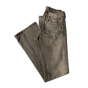 Lucky Brand Socialite Jeans Women's 4/27 Gray Bootcut Made USA Distressed Denim
